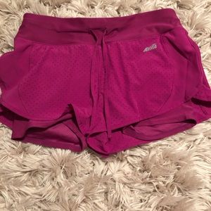 Avia gym shorts with built in compression shorts
